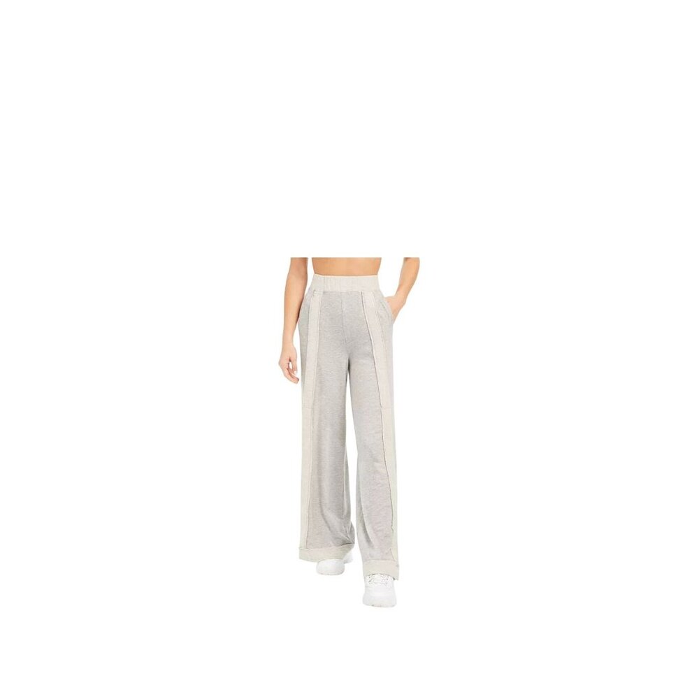 Free People Embers Wide-Leg Pants Heather Gray Women's XS Oversized Athleisure